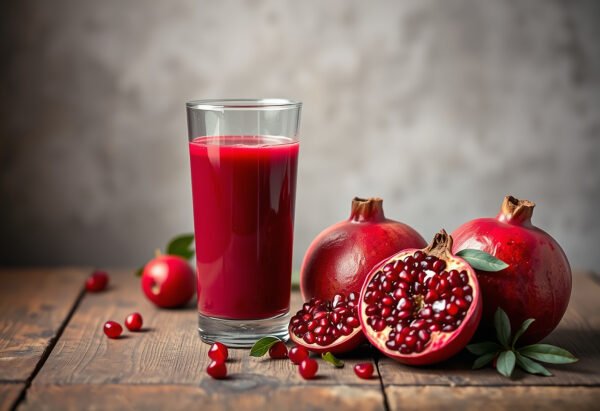 Healthy pomagranate juice